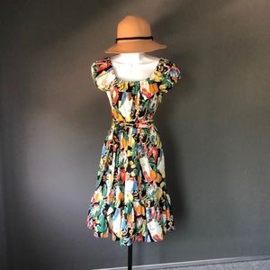 J.Crew Off Shoulder Dress Tiered